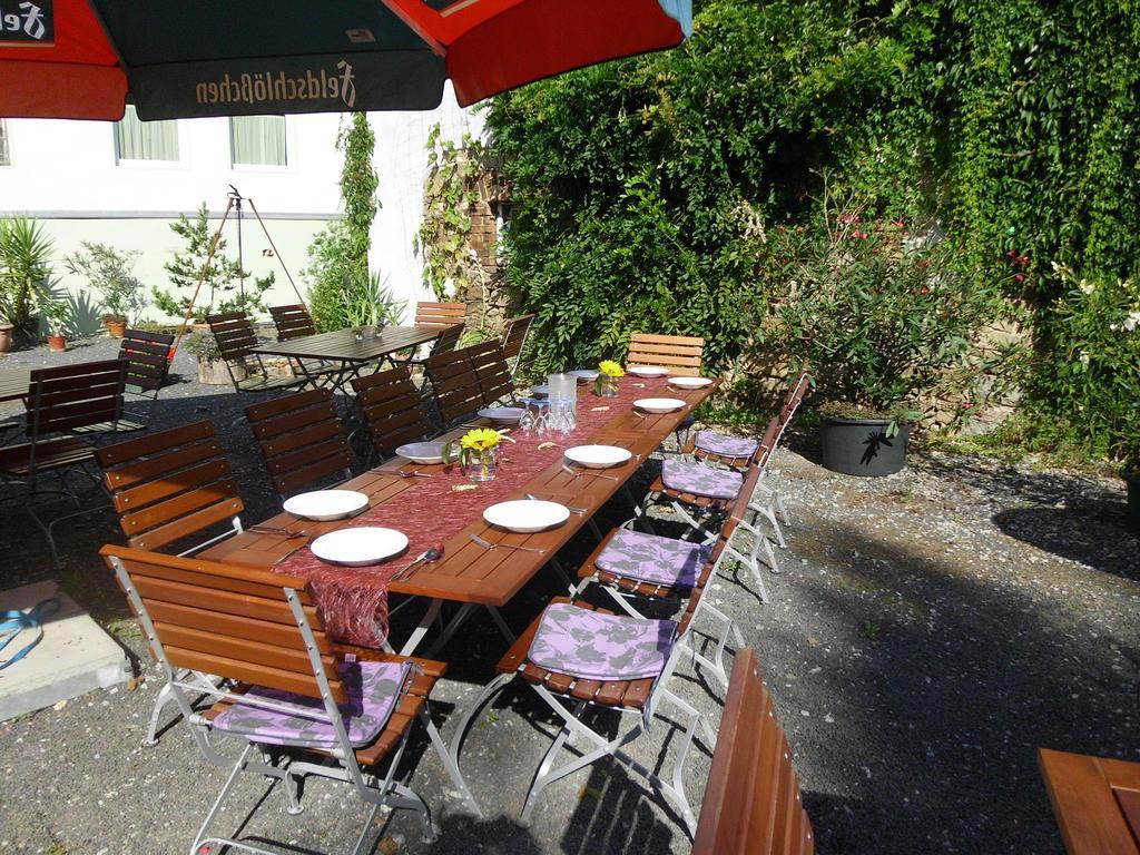 Pension Zum Hirsch Göda Exterior foto